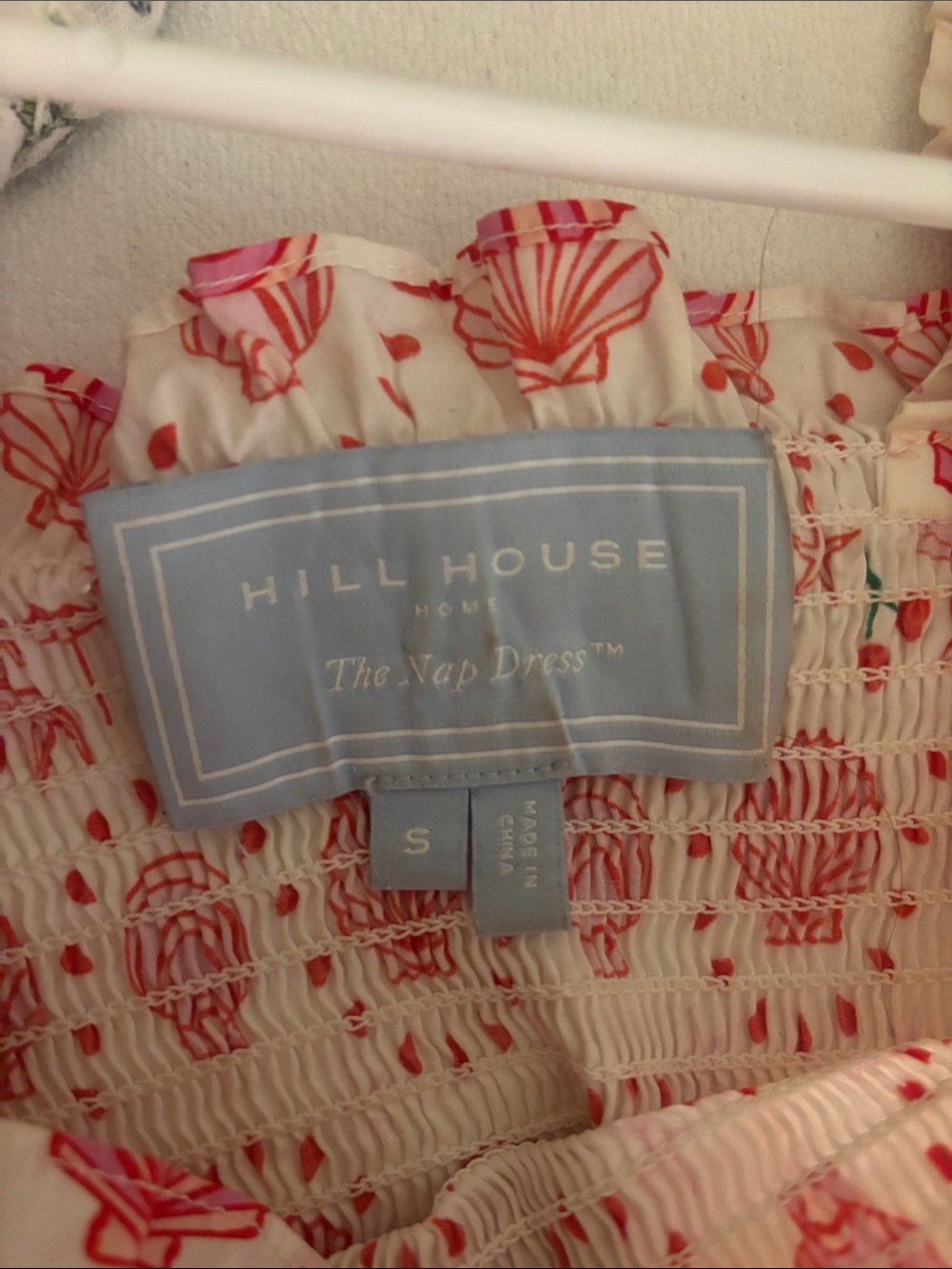 Hill House Ellie Nap dress Pink Shell-Print - Picture 2 of 4